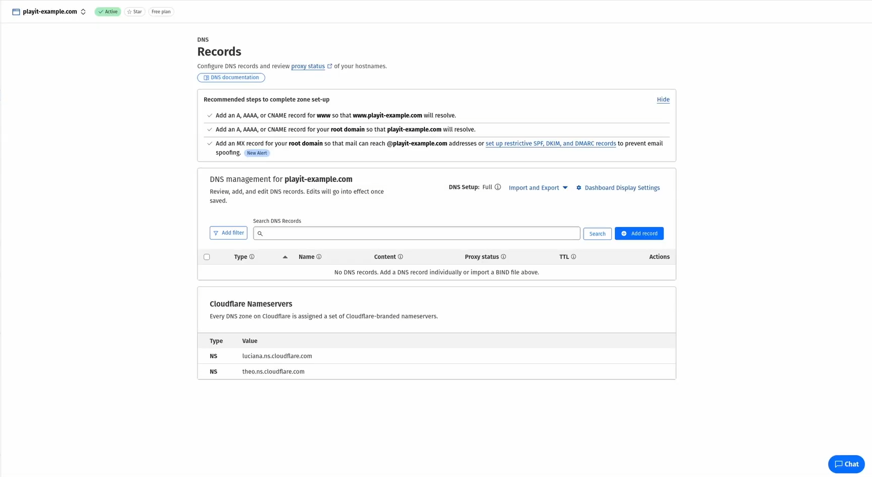 cloudflare manage dns